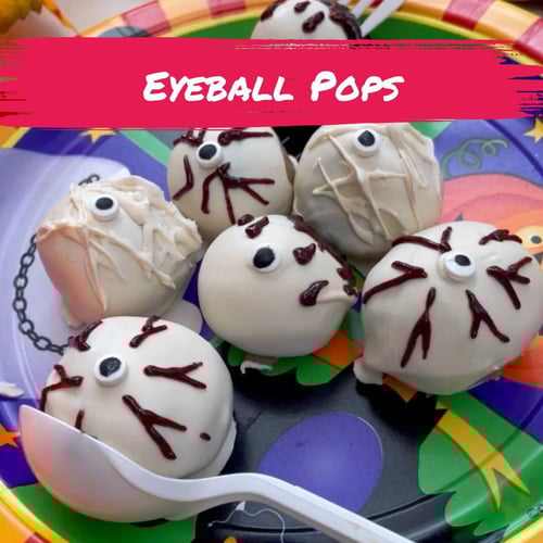 Eyeball cake pops